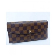 CARTEIRA LOUIS VUITTON DAMIER EBENE EMILIE