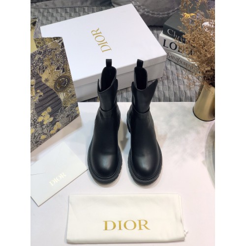 DIOR EMPREINTE ANKLE BOOT BRAND NEW SIZE EU36 US6 LEATHER Calfskin Made in  Italy