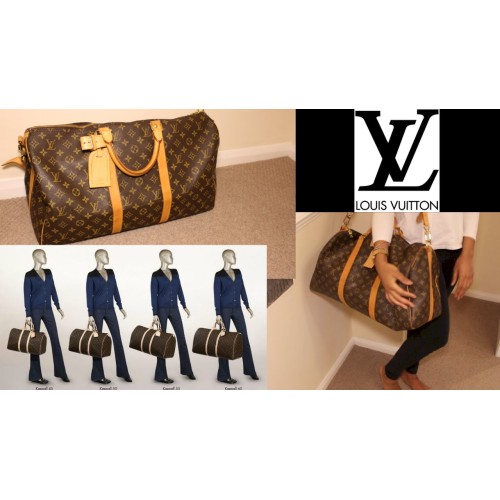 BOLSA DE VIAGEM LOUIS VUITTON KEEPALL BANDOULIERE 45 DAMIER COBALT