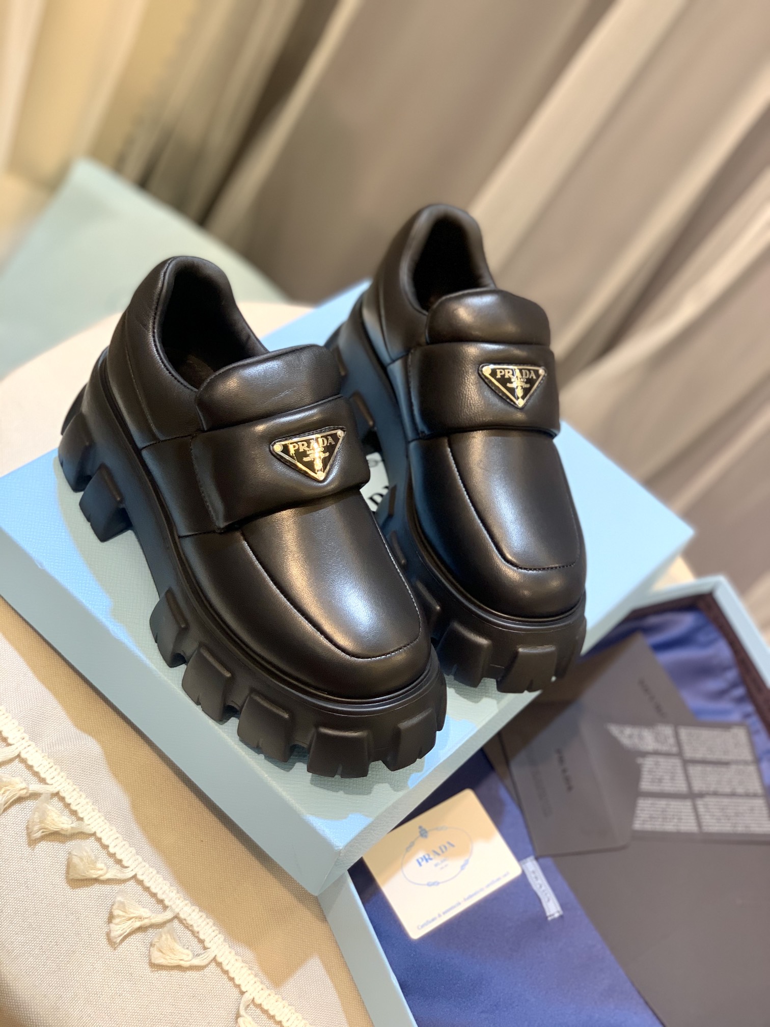 Mocassim Prada Mocassim Laranja Masculino Monolith Sapato Prada